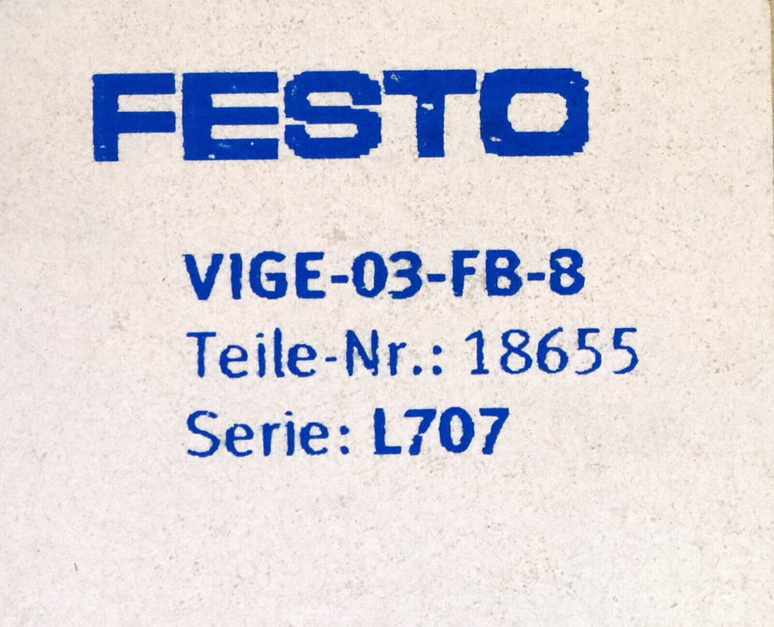 FESTO INPUT Module VIGE-03-FB-8 Mat.Nr. 18655 - unbenutzt in OVP