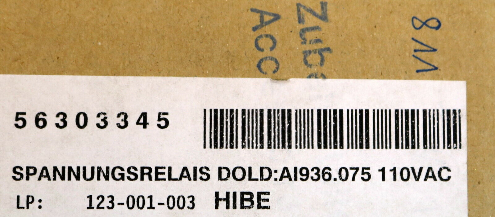 DOLD Spannungsrelais AI 936/075 e+/f 110VAC 50Hz Art.-Nr. 0040479 mit Anleitung