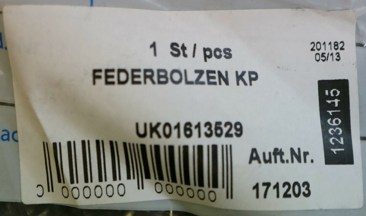 RÖHM Federbolzen komplett Art.Nr. 1236145 KP 171203/1 UK01613529 unbenutzt