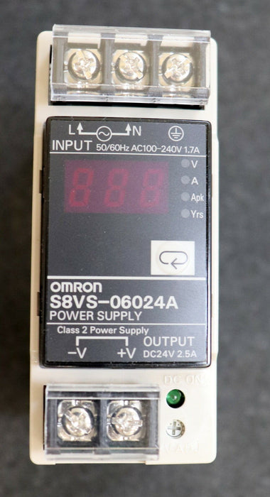 OMRON Power Supply Netzgerät S8VS-06025A Input 100-240VAC Output 24VDC 2,5A