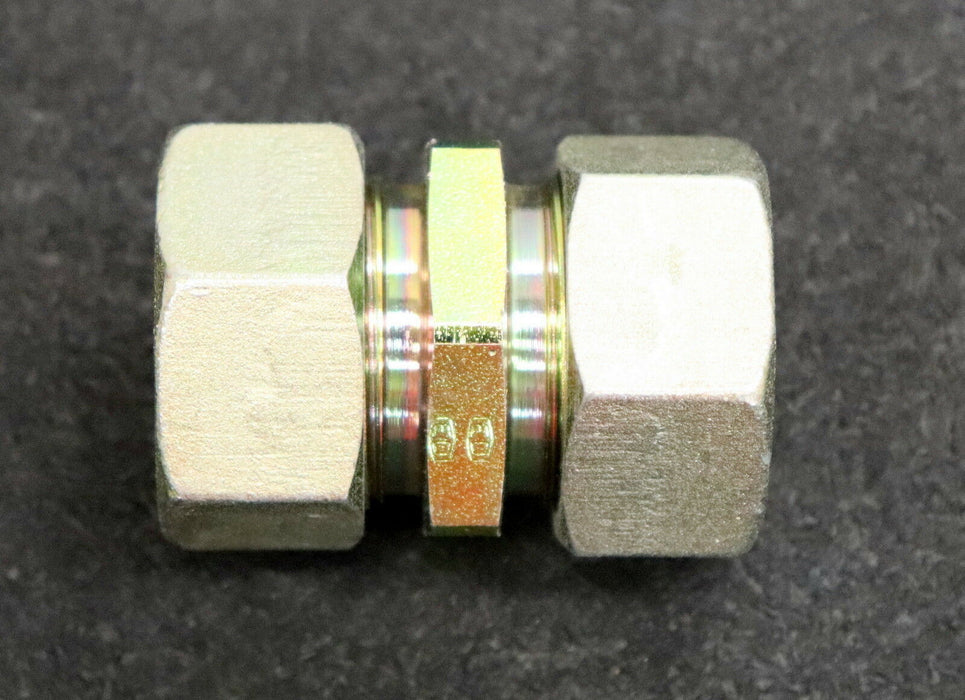 PARKER ERMETO 5 Stück Verschraubung gerade G28-PL Stahl Part No. 740071