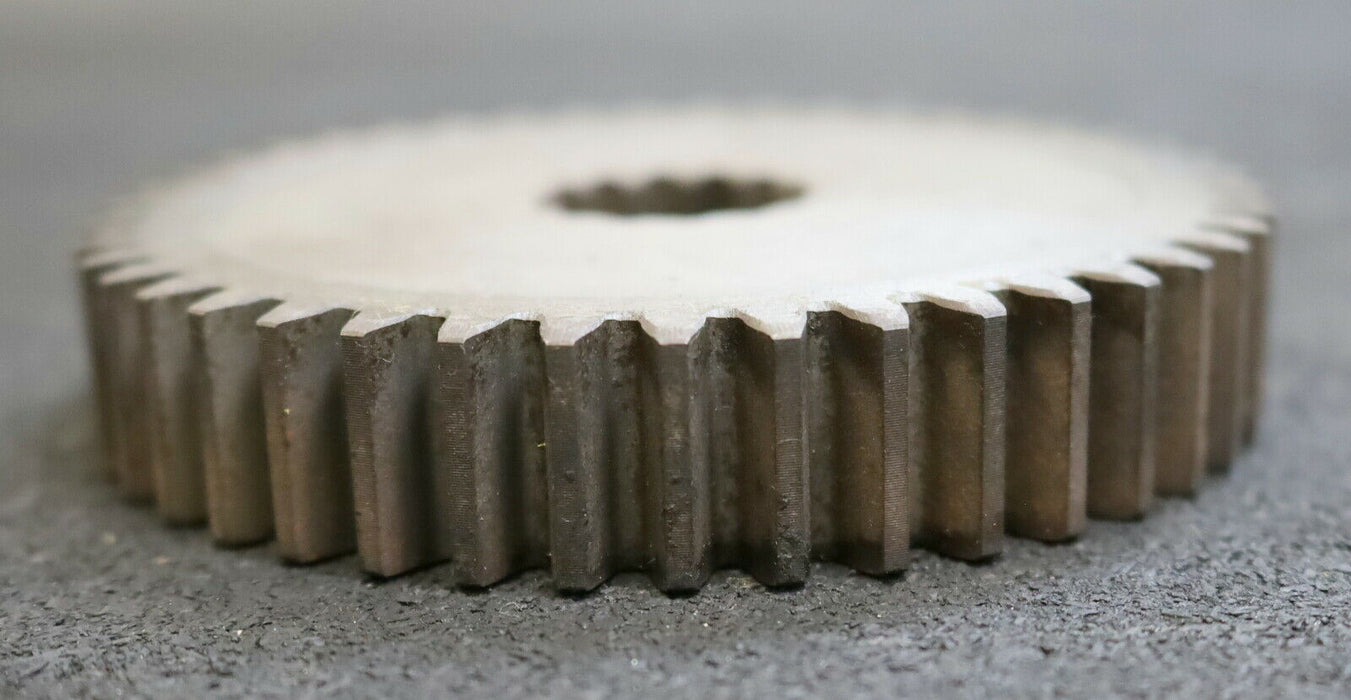 DEMAG Zahnrad Außenverzahnung Z=43 Breite 18mm m=2,25mm + Innenverzahnung Z=14