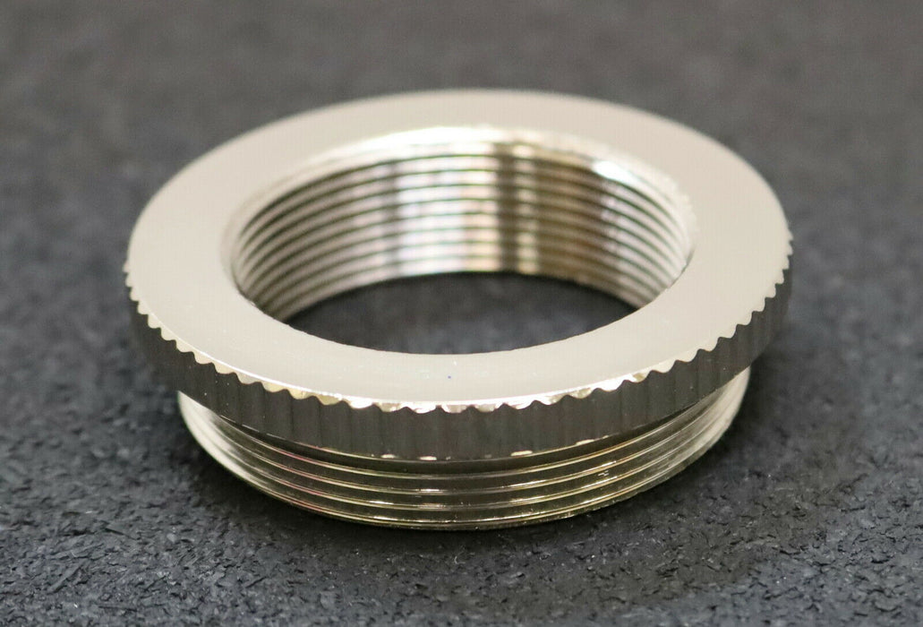 SCHLEMMER 30 Stück Reduktion gerändelt M50/M40 Messing vernickelt - unbenutzt