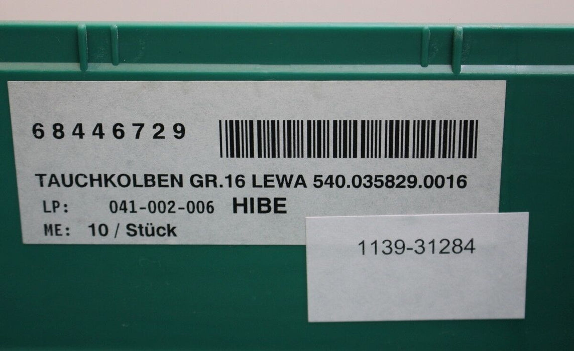LEWA Tauchkolben Gr.16 - Nr. 540.035829.0016 - für Zweifach-Membrandosierpumpe