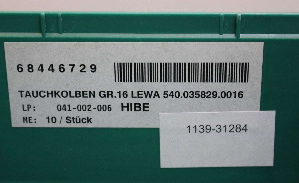 LEWA Tauchkolben Gr.16  - Nr. 540.035829.0016 - für Zweifach-Membrandosierpumpe