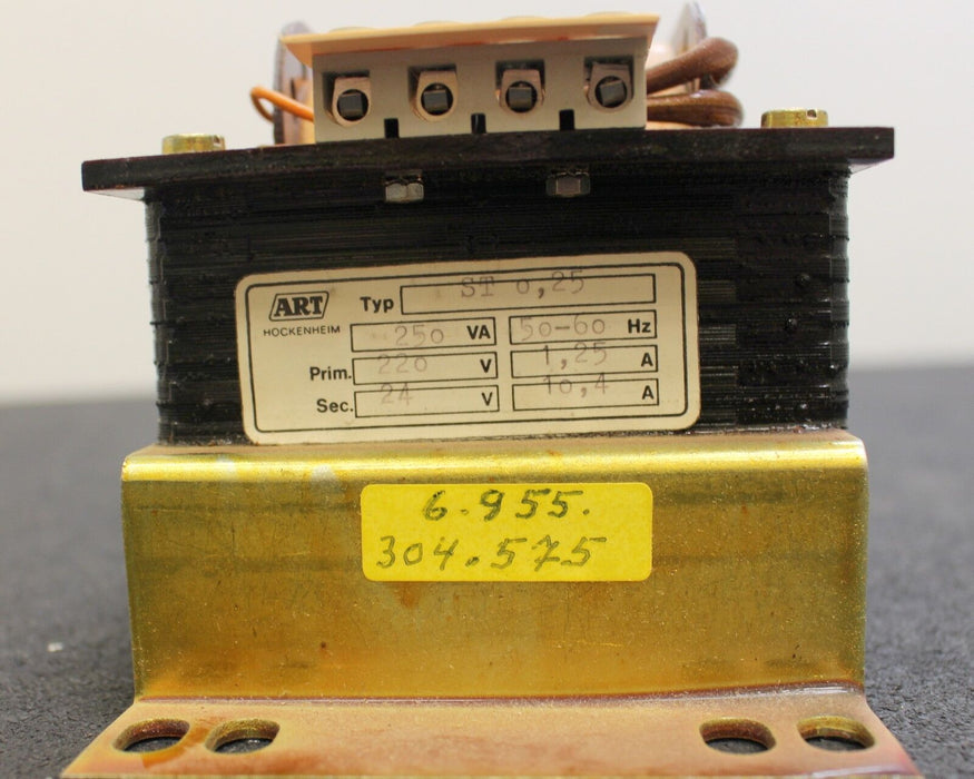 ART Trafo ST0,25 250VA 50-60Hz Primär 220V 1,25A Sekundär 24V 10,4A