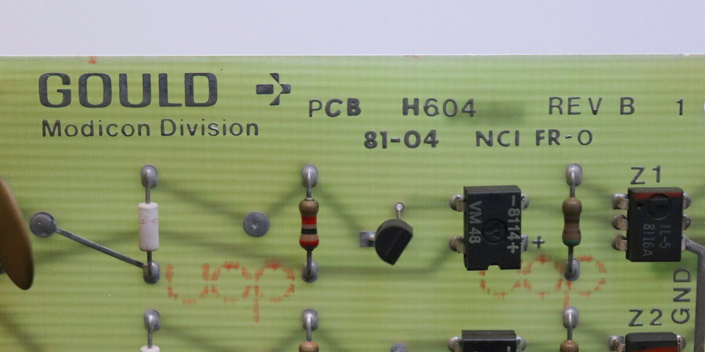 GOULD MODICON Input module B651 115VAC PCB H604 REV B 81-04 NCI FR-0