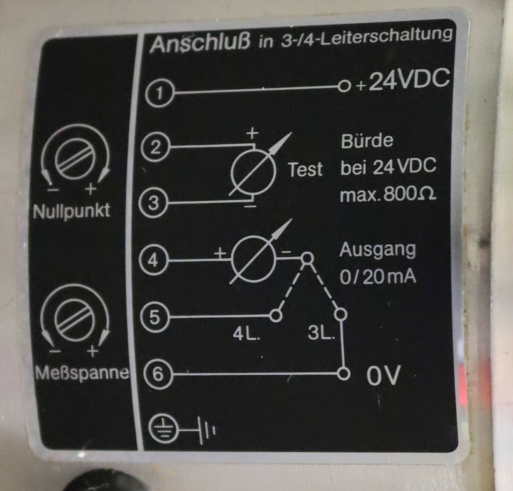 VDO Druckmessumformer Typ 21/51-14 Fabrik-Nr.: 88267 Messbereich 0-160bar
