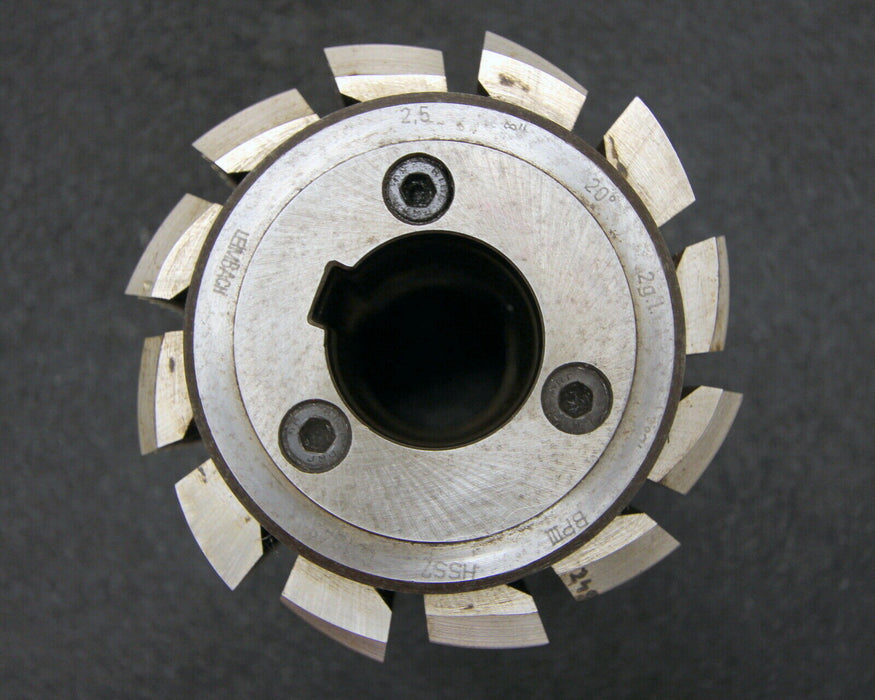 LEIMBACH Stollenwälzfräser involute spline hob m=2,5mm BP III DIN3972 20° EGW