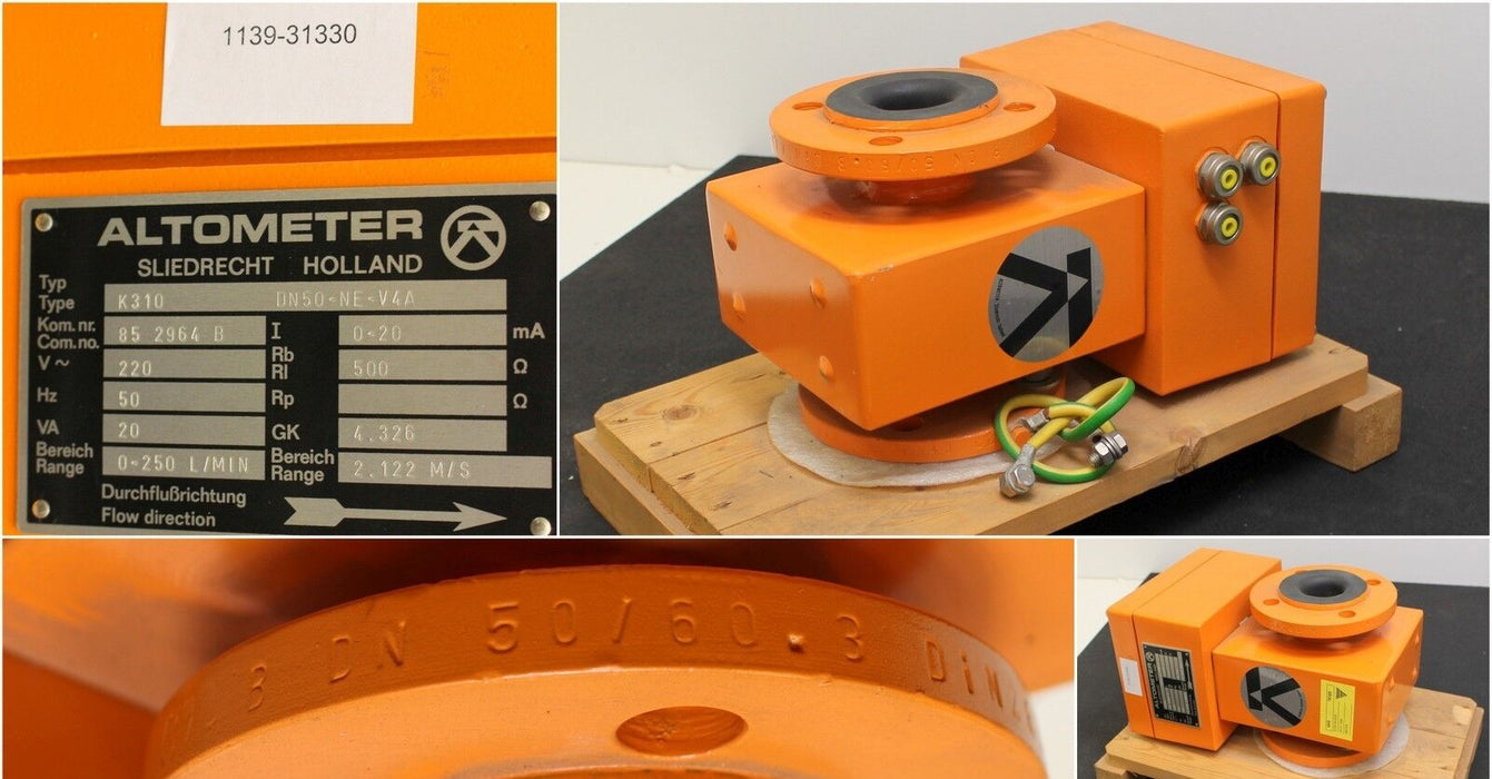 SLIEDRECHT Altometer K310 - 0-250 l/min - DN50-NE-V4A - 2.122 M/S - 852964B -
