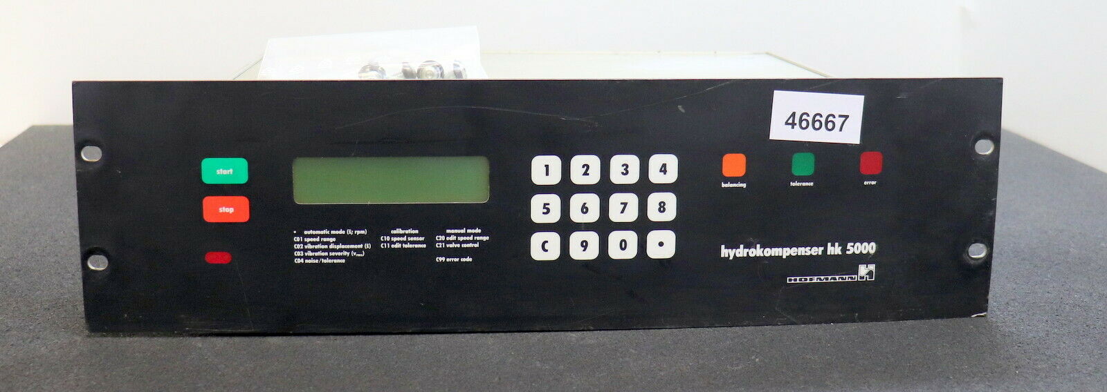 HOFMANN Hydrokompenser Bedienterminal HK5000 / 6 No. 6470 1991 110/220VAC