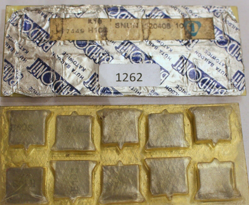 Wendeplatten BAILDONIT SNUN 120408 K10/H10S - 1 Packung mit 10 Stk.