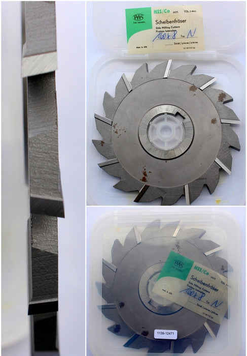 Scheibenfräser DIN 885 Art.-Nr. 14123275 Form A Typ N Ø160js16x8k11xØ40H7