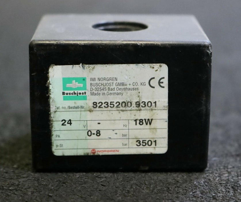 BUSCHJOST Hydraulik-Magnetventil magnetic valve S235200.9301 3501 24V Hz 18W