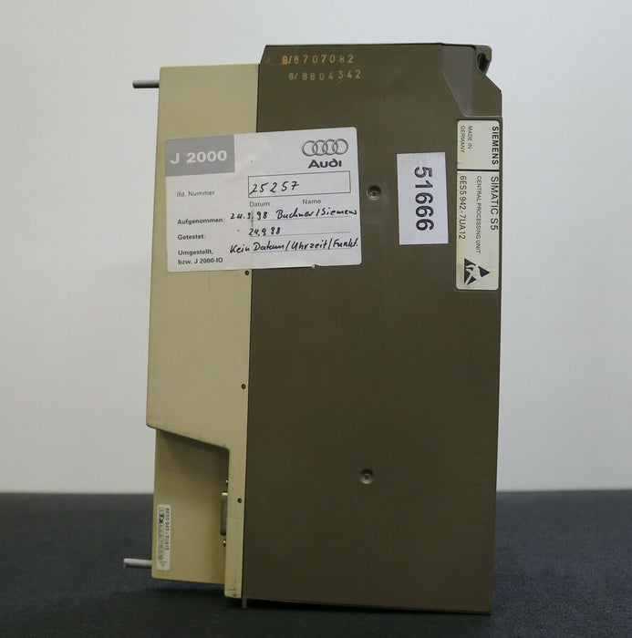 SIEMENS SIMATIC S5 Central processing unit 6ES5942-7UA12 E:3 - gebraucht