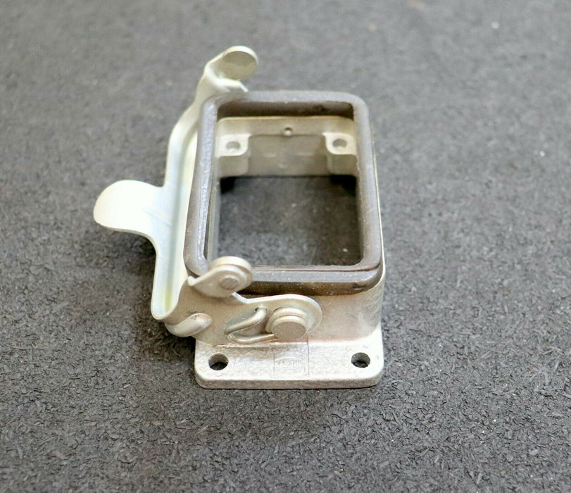 HARTING 3 Stück Anbaugehäuse 6B aus Metall mit 1 Metallbügel - gebraucht