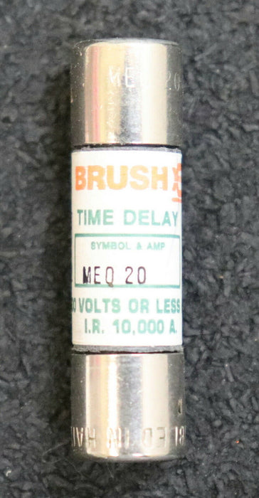 BRUSH 10x Sicherungseinsatz fuse-link MEQ 20 20A 500V - unbenutzt