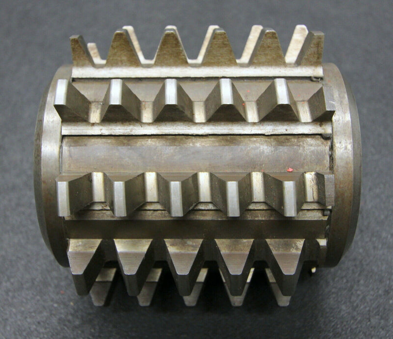 SAAZOR Stollenwälzfräser involute spline hob m= 6,5mm BP II DIN3972 20° EGW LKN