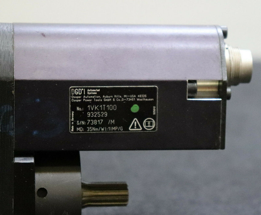 DGD COOPER TOOLS Abtrieb Modular-Schraubsystem Typ 1VK1T100 Nenndrehmoment 35Nm