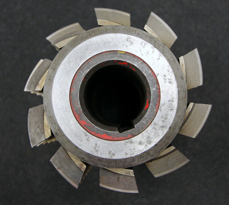 SAAZOR Stollenwälzfräser involute spline hob m= 6,5mm BP III Ø130x180xØ40mm 20°
