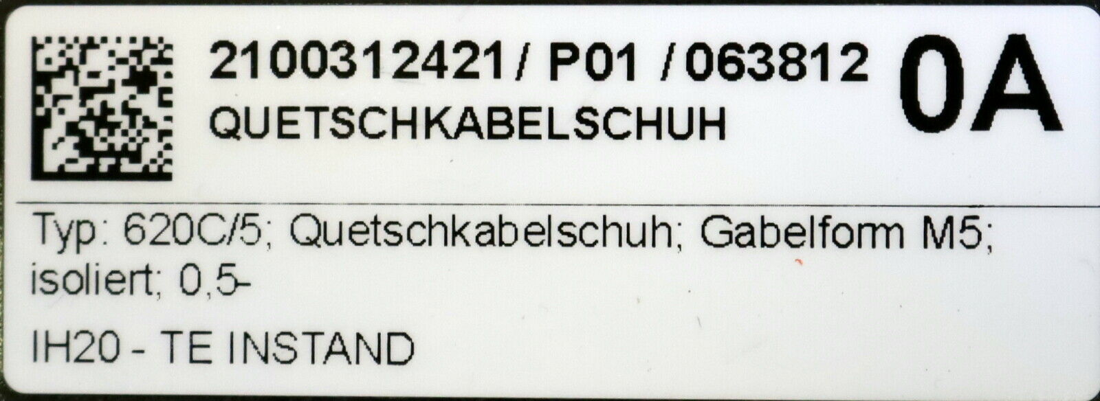 KLAUKE 214x Quetschkabelschuh Typ 630C/5 Gabelform M5 Rot Querschnitt 1,5-2,5mm²