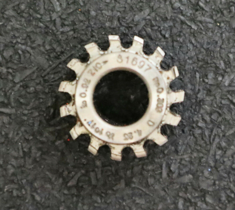 MIKRON Vollstahl-Wälzfräser No. 81697 m= 0,309 ho= 0,92 D4,23 Z10 Ø18x10xØ8mm