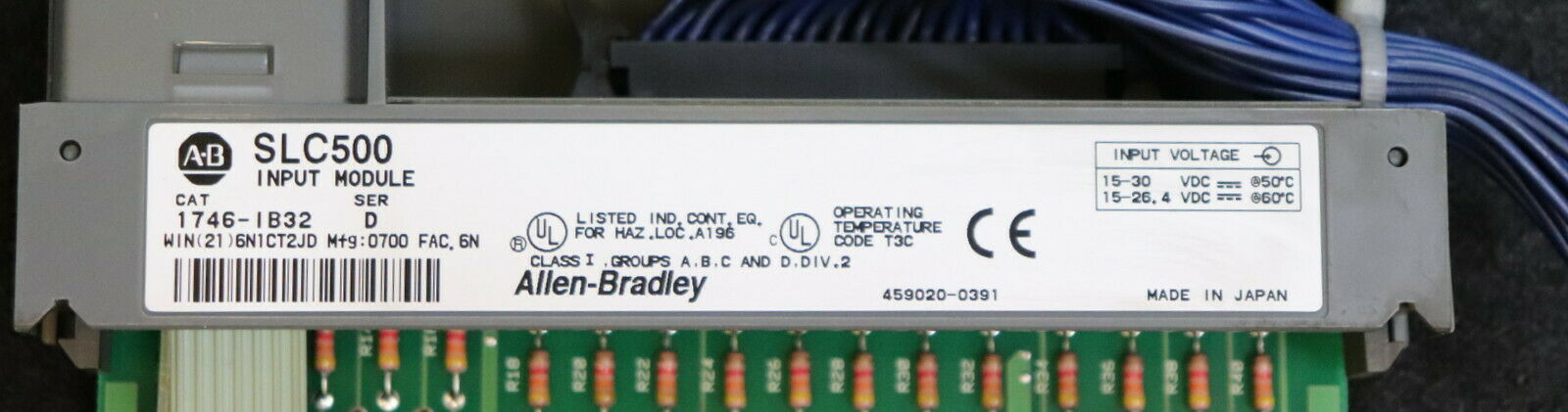 ALLEN BRADLEY Input module DC-SINK SLC500 CAT. 1746-IB32 Ser. D - gebraucht