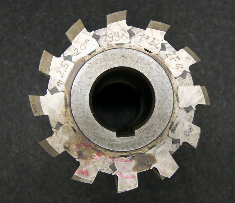 Stollenwälzfräser involute spline hob m = 2,5mm 20° EGW Ø100x100xØ32mm LKN