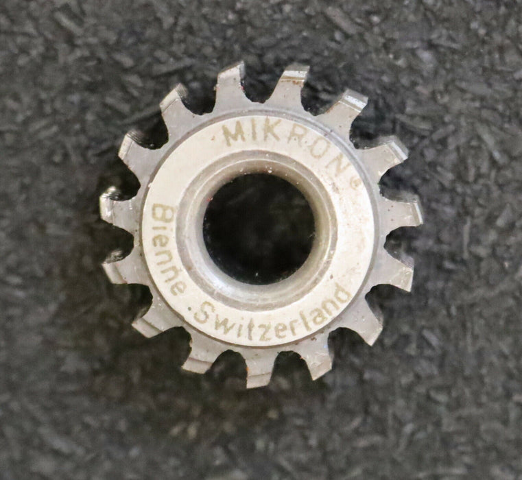 MIKRON Vollstahl-Wälzfräser No. 39075 m= 0,38 ho= 1,15 D18,08 Z45 - Ø24x10xØ8mm