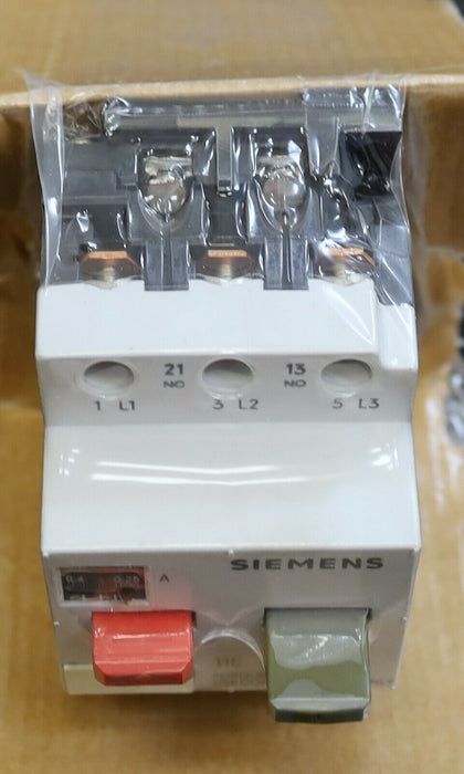 SIEMENS Leistungsschalter 3VE1010-2D 0,25-0,4A Ue=380-660V - unbenutzt