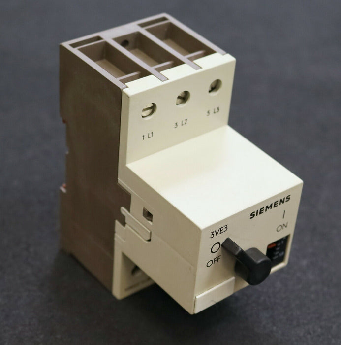 SIEMENS Leistungsschalter 3VE3 3VE3000-2GA00 1-1,6A Motorschutzschalter