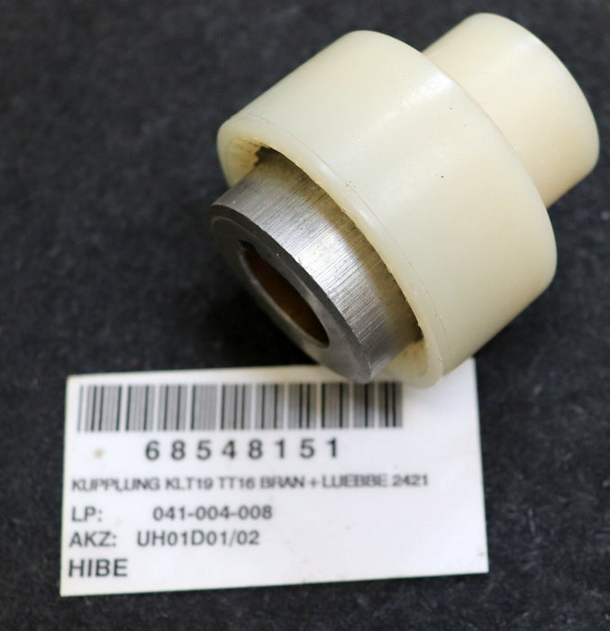 BRAN+LUEBBE Kupplung KLT19 TT16 für Durchmesser 19mm (Stahl) und 16mm (KST)