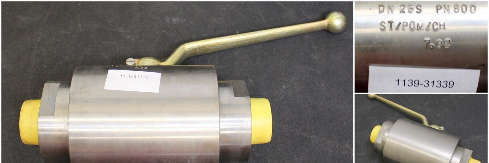 Höchstdruck-Kugelhahn 2/2Wege - DN25S - Druckstufe: PN800 - M42x2 - DIN2353 S