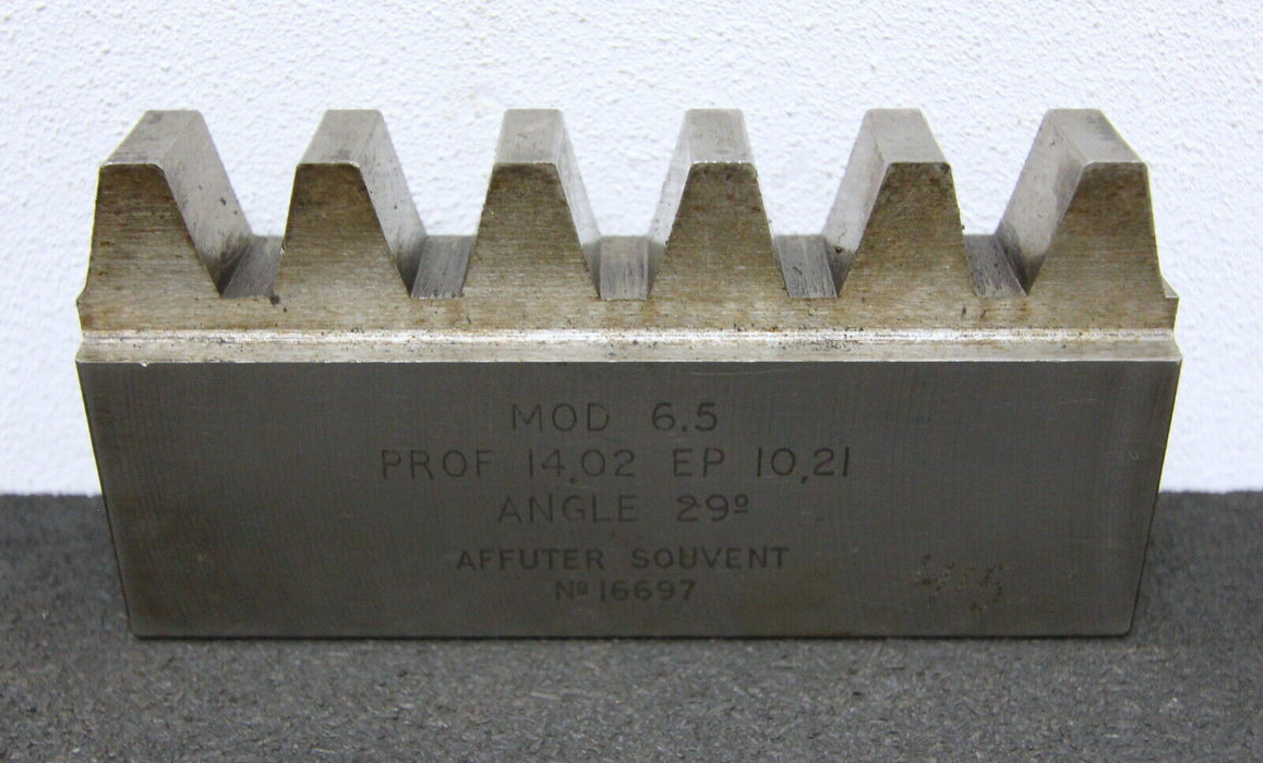 ROLLET PARIS Hobelkamm rack cutter m= 6,5 Angle 29°