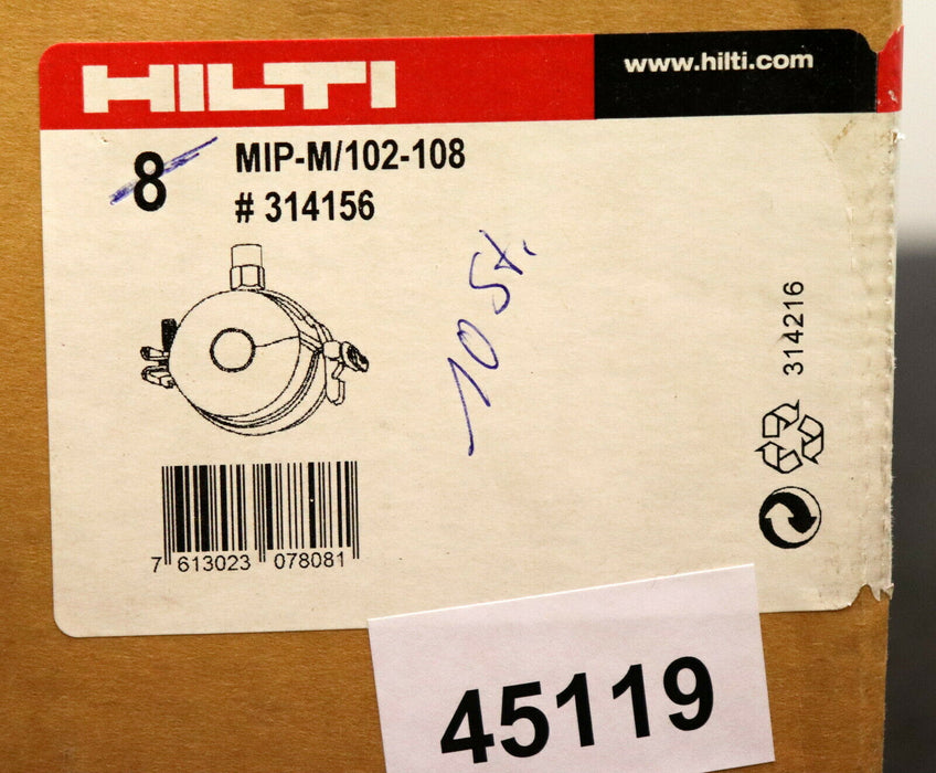 HILTI 10 Stück - Kälterohrschellen MIP-M/102-108 + MP-M 150-156 in OVP unbenutzt