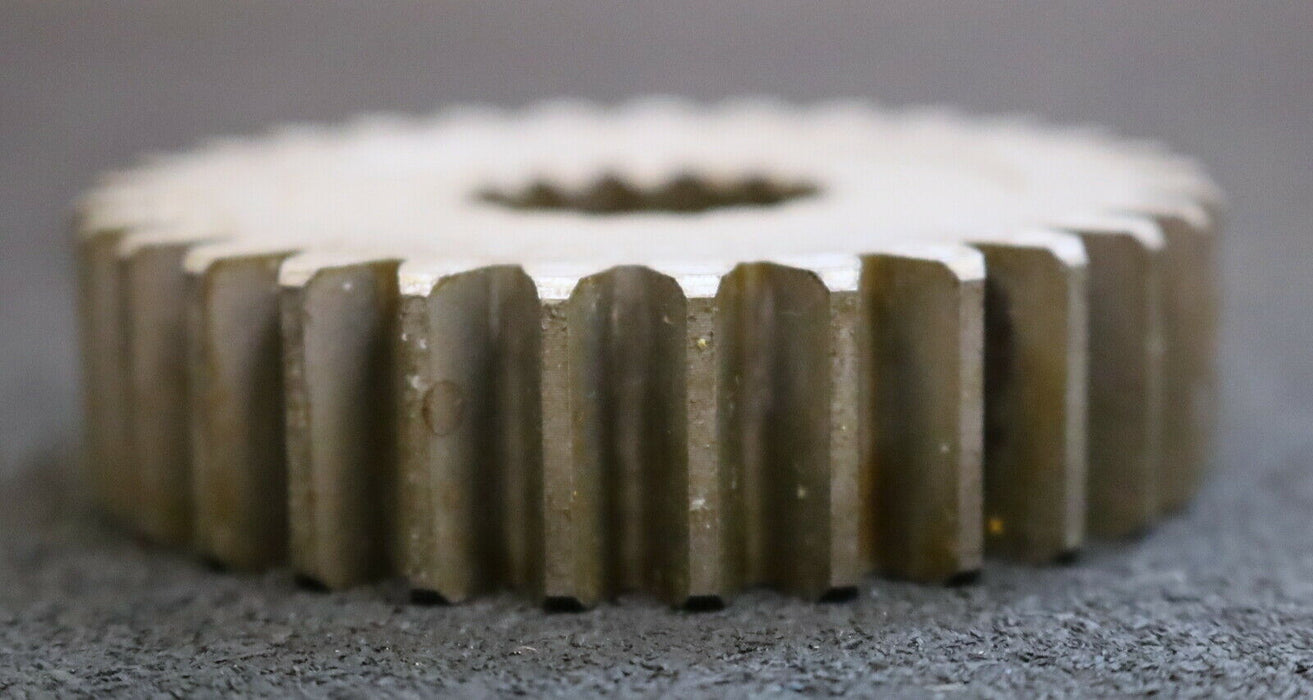 DEMAG Zahnrad Außenverzahnung Z=29 Breite 18mm m=2,25mm + Innenverzahnung Z=14