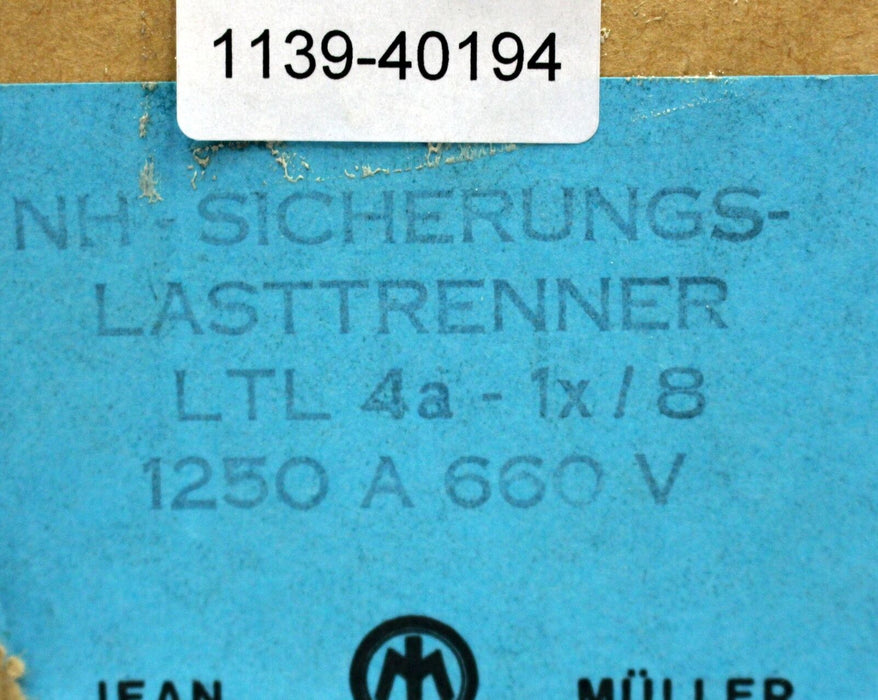 JEAN MÜLLER NH-Sicherungslasttrennschalter LTL 4a-1x/8