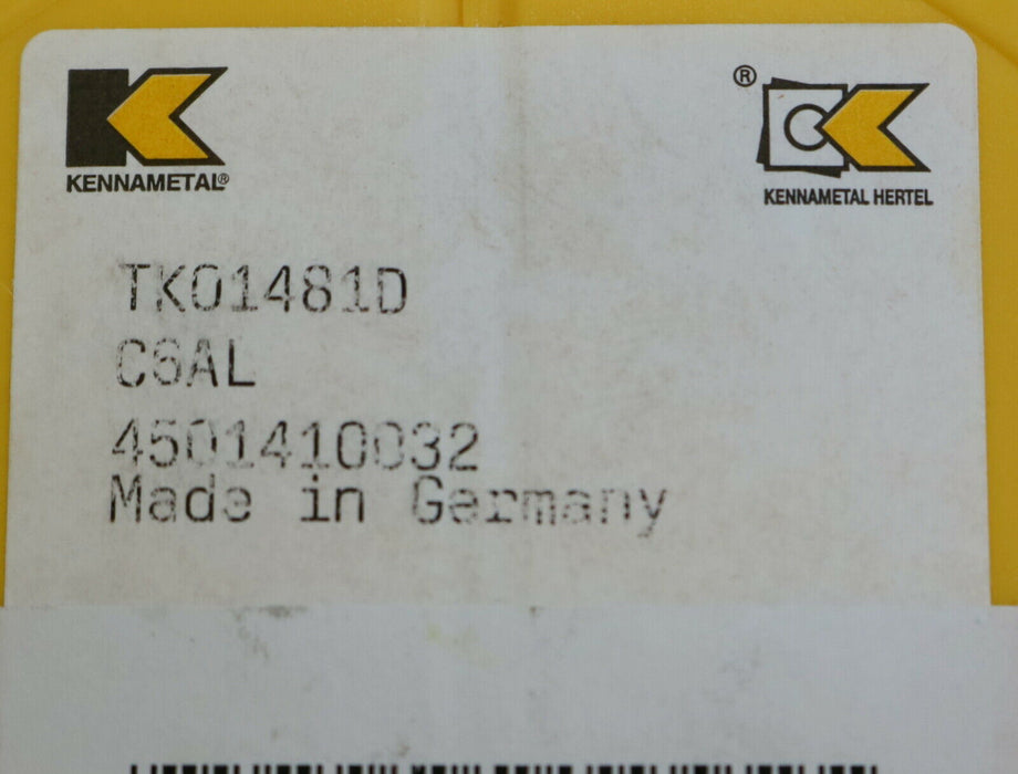KENNAMETAL HERTEL TK01481D C6AL-i11 unbenutzt in OVP