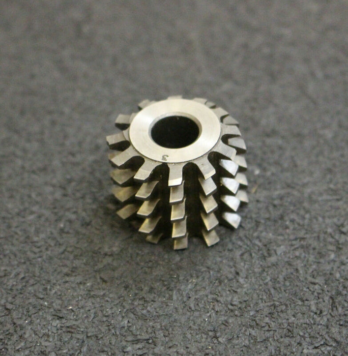 KÖPFER Vollstahl-Wälzfräser m= 1,35mm 20° EGW 1gg. rechts 12 Spannuten