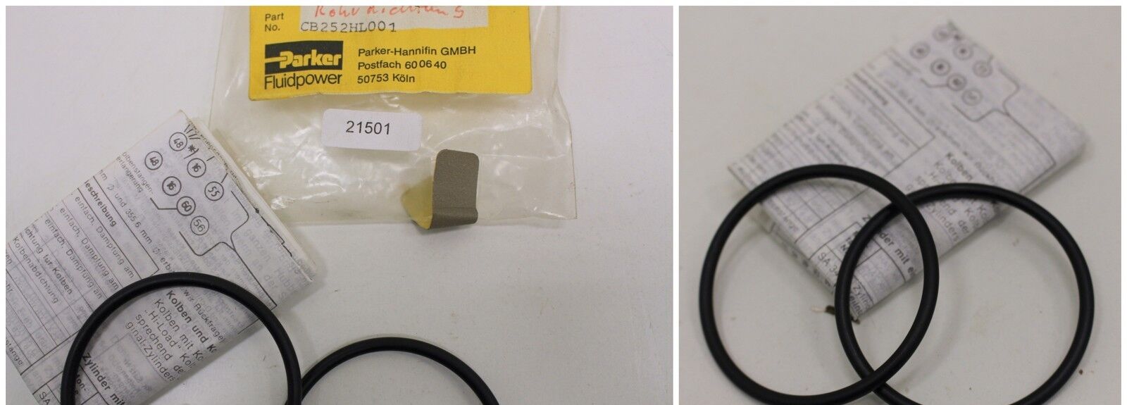 PARKER Rohrdichtung CB 252 HL 001 - Set á 2 Stück