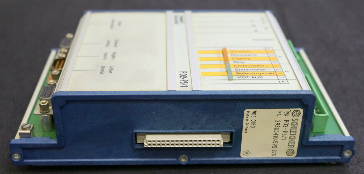SCHLEICHER Control Module P02-PS/1 Nr. 29305410-595 076 gebraucht in OVP