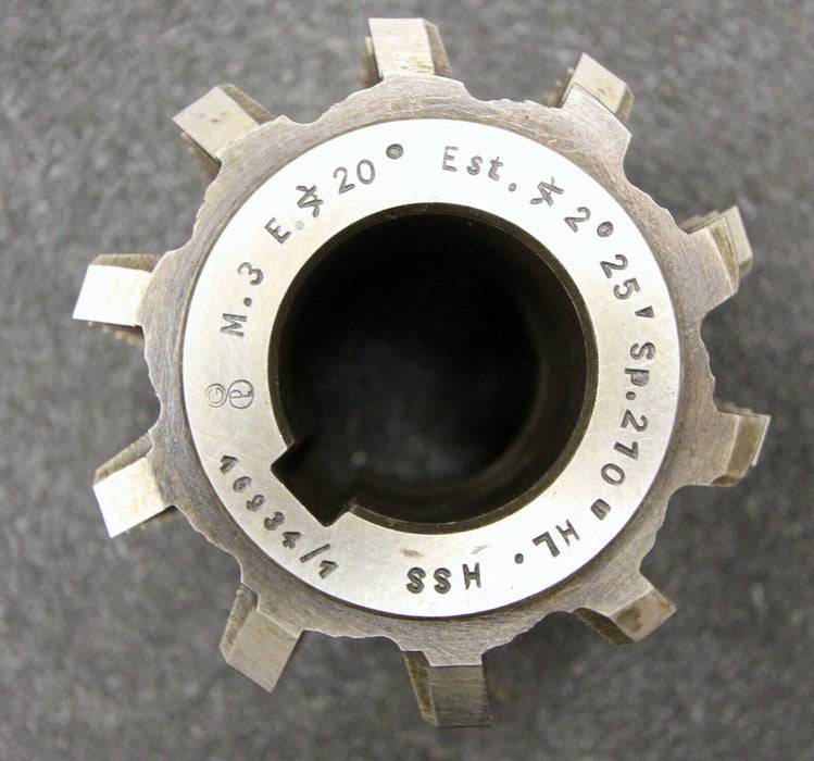 GPS Vollstahlwälzfräser gear hob m= 3mm 20° EGW Ø80x70xØ32mm LKN 1gg. Rechts