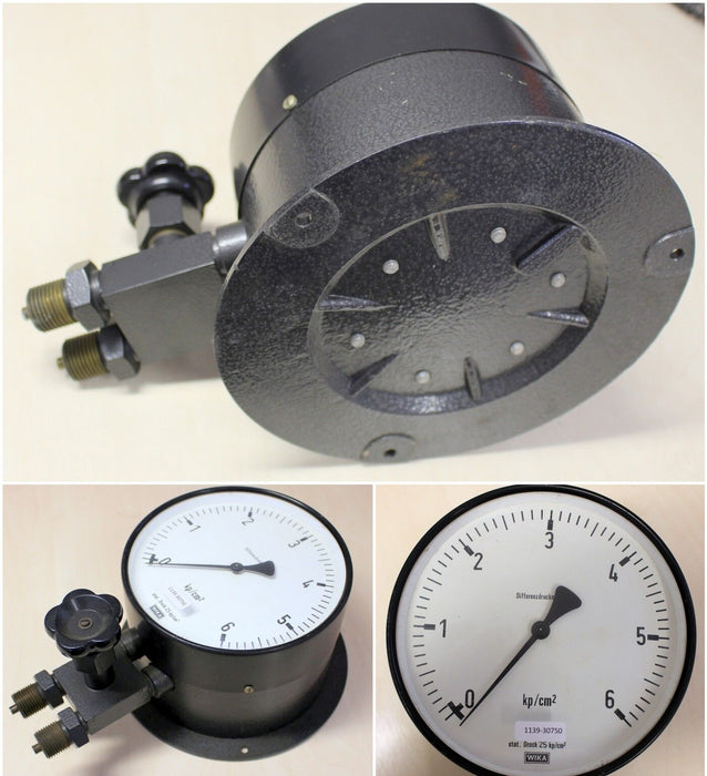 WIKA Differenzdruck-Manometer - NG 160 0-6 bar - stat. Druck max. 25bar -