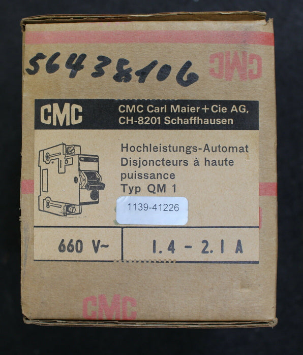 ABB BBC 2 Stück - Hochleistungssicherungsautomat S501-K 2,1 1,4-2,1 380/660VAC