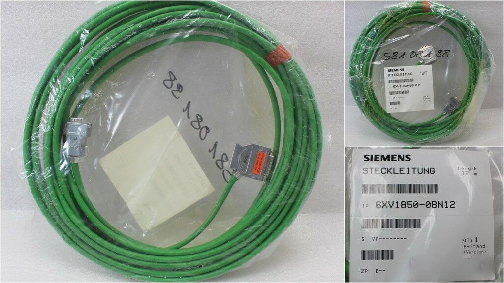 SIMATIC-NET 6XV1850-0BN12 12m Installationsleitung 9-poligen + 15-poligen SUB-D
