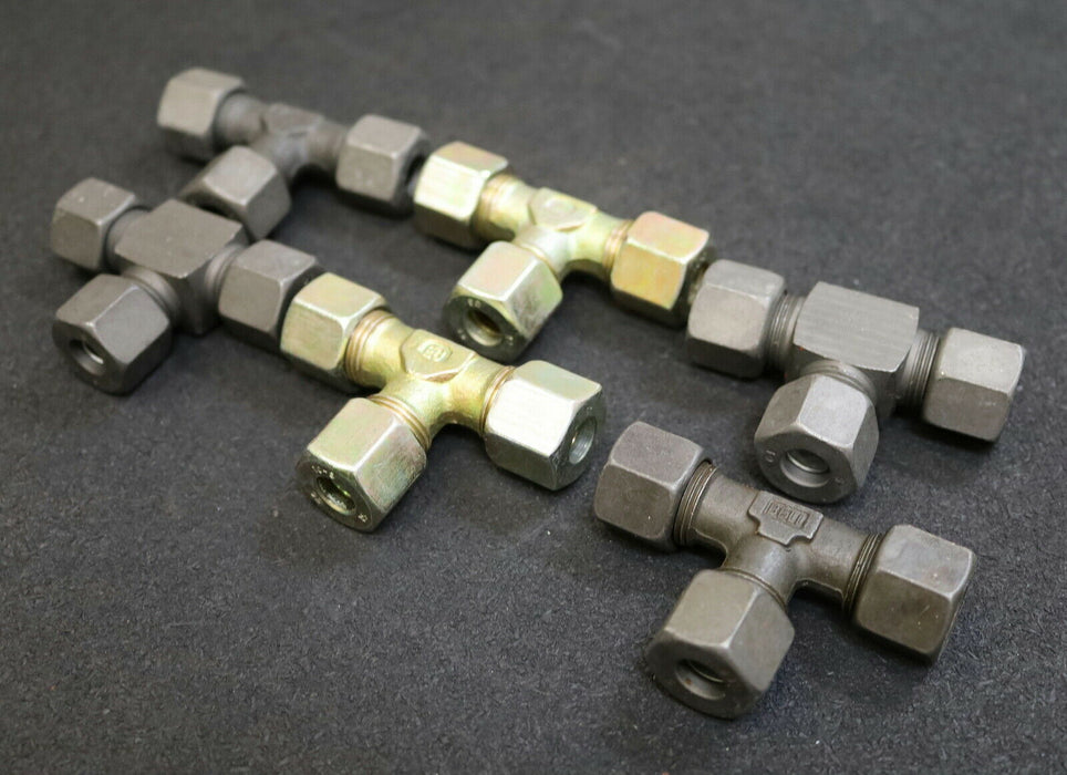 ERMETO 6x T-Verschraubung T10-ZS AußenØ10mm PN630 unbenutzt 6 Stück im Paket