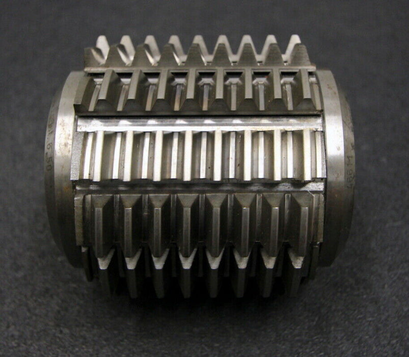 SAAZOR Stollenwälzfräser involute spline hob Fertigfräser m=3mm BP I DIN3972 LKN