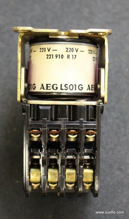 AEG Hilfsschütz control relay LS01G.44 TKS Us=220VDC 910-332-703-00