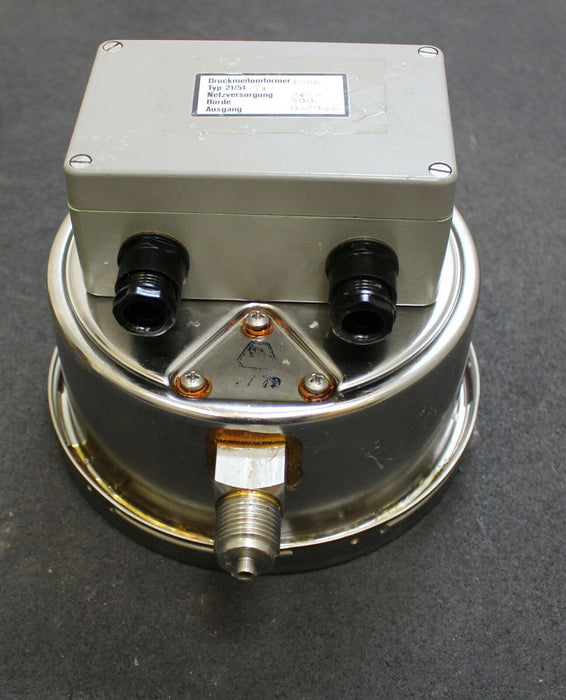 NATHE Druckmessumformer -1,0…0,6bar - Messumformer 1296 - Typ 21/51-74