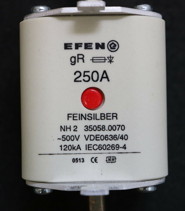 EFEN 3xSicherungseinsatz fuse-link 35058.0070 NH-Si2 250A 500V - gR - 120kA